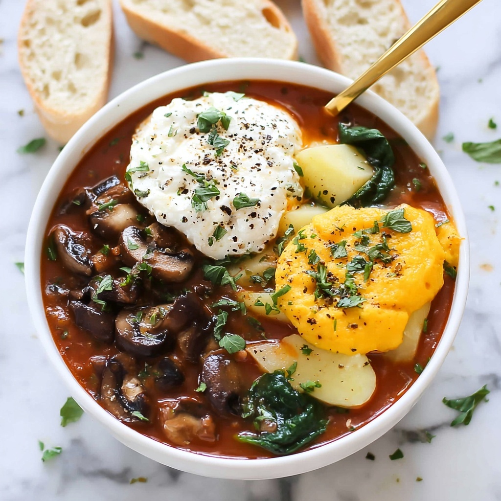 Vegetarian Crockpot Lasagna Soup Recipe - Recipe Image