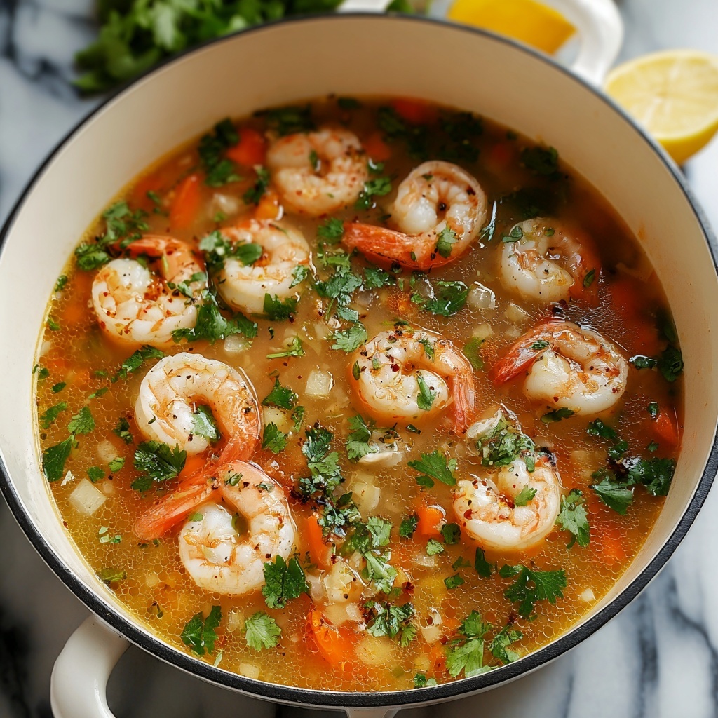 Quick and Spicy Shrimp Soup Recipe - Recipe Image