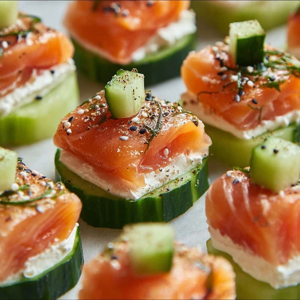 Cucumber Smoked Salmon Bites Recipe - Recipe Image