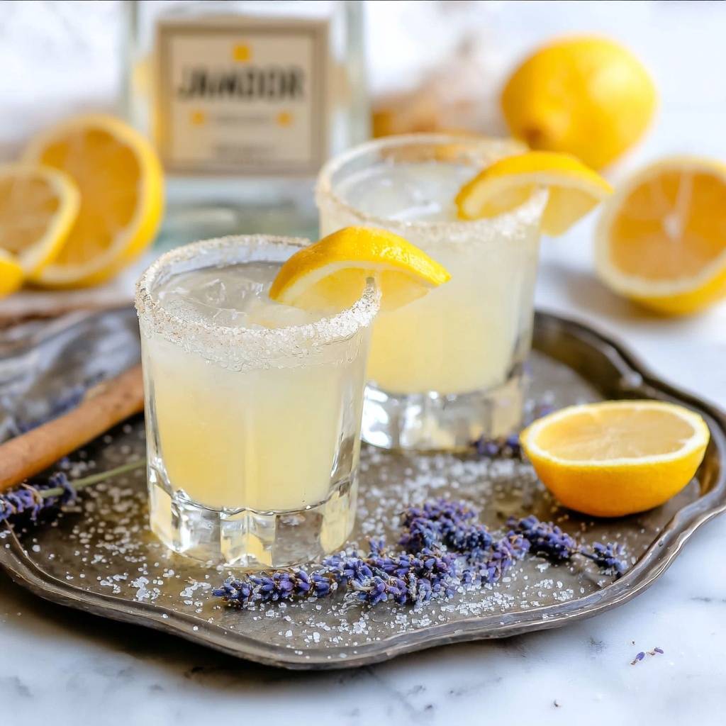 Lemon Lavender Margaritas Recipe - Recipe Image