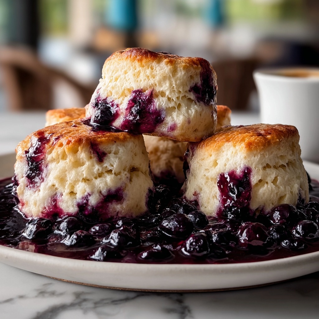 Delicious Blueberry Butter Swim Biscuits - Recipe Image