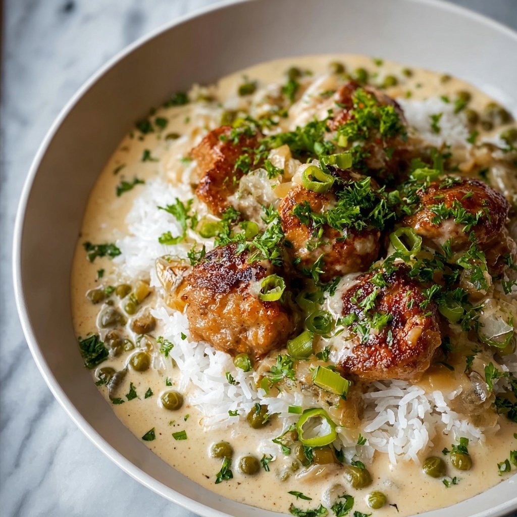Easy Creamy Smothered Chicken & Rice Delight - Recipe Image
