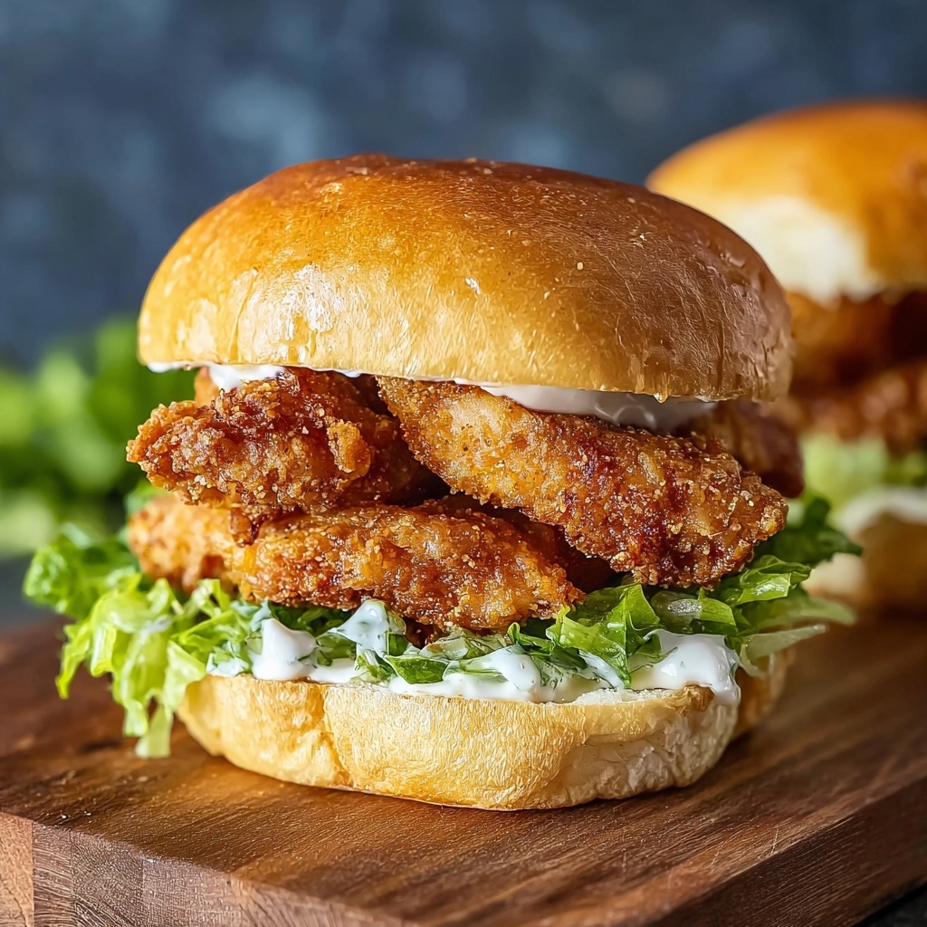 Easy Crispy Chicken Caesar Sandwich for Lunch Bliss! - Recipe Image