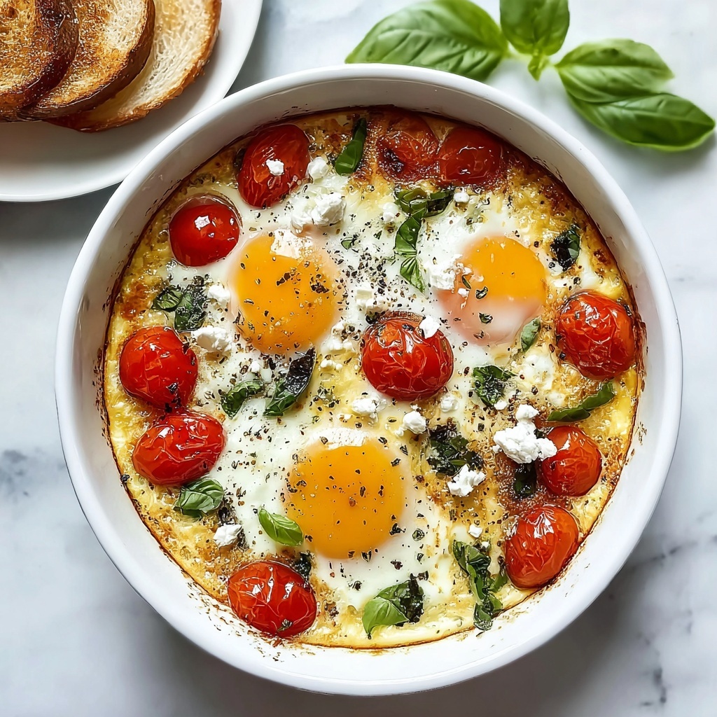 Flavorful Baked Feta Eggs: A Must-Try Brunch Treat! - Recipe Image