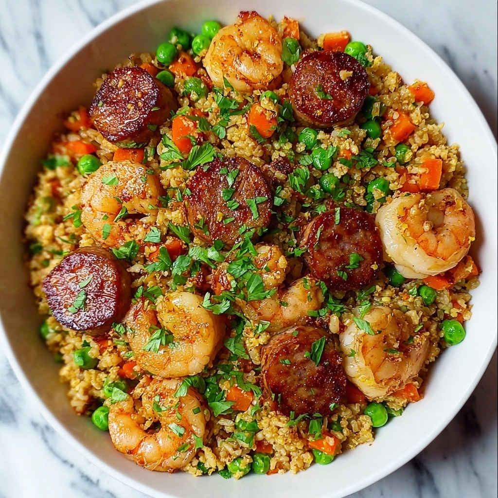 Sausage, Shrimp, and Rice Skillet Recipe - Recipe Image