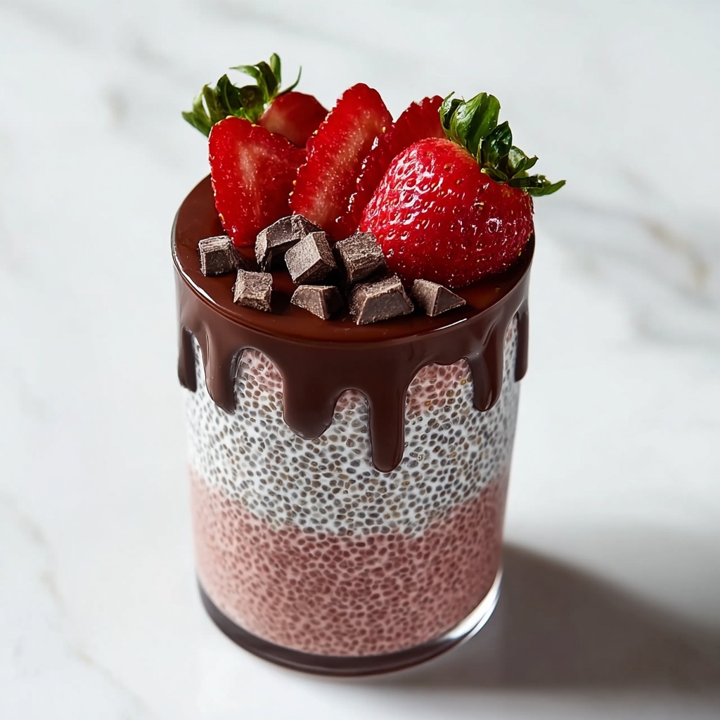 Chocolate-Covered Strawberry Chia Pudding Recipe - Recipe Image