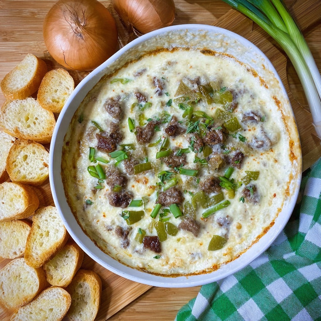 Philly Cheesesteak Dip Recipe - Recipe Image