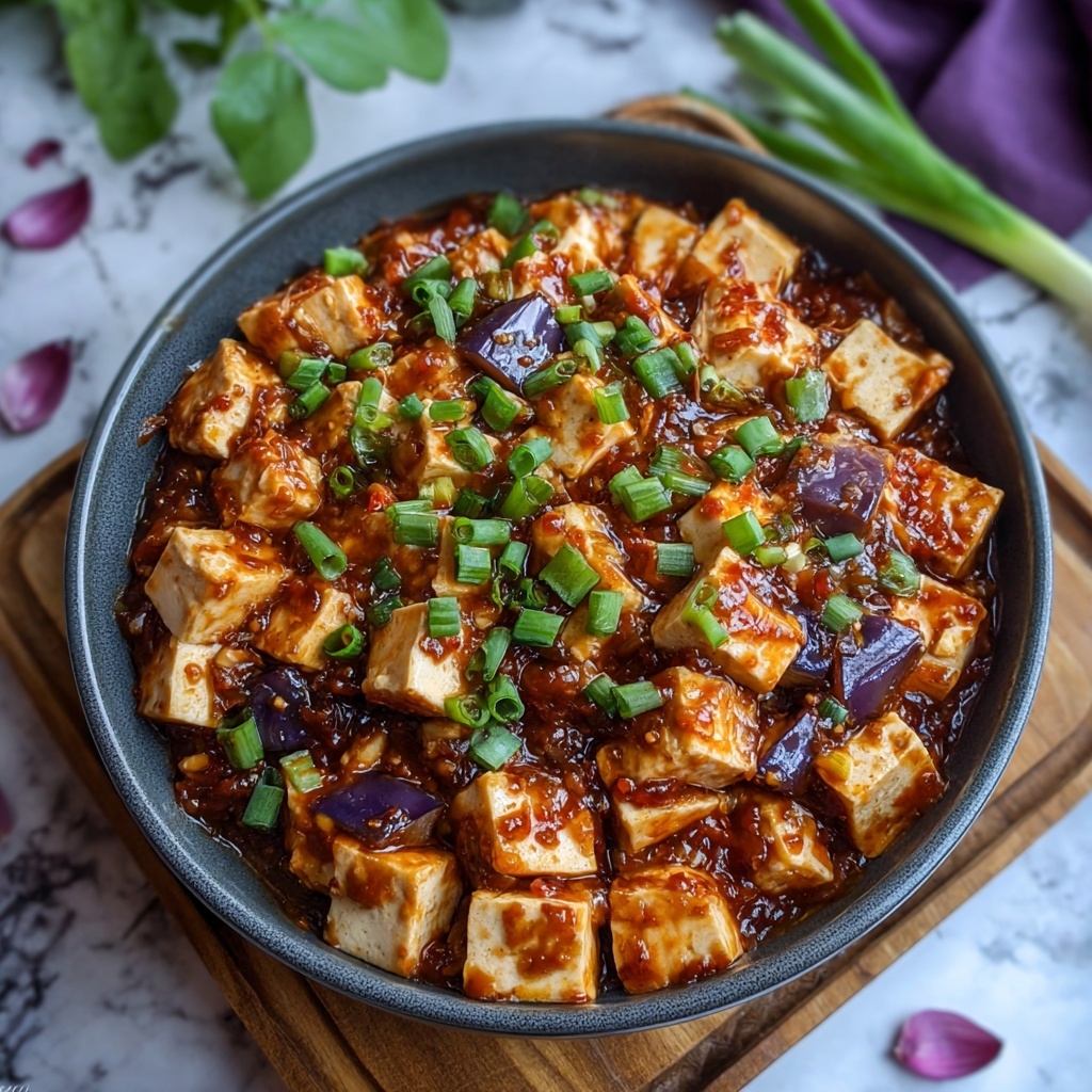 Mouthwatering Eggplant Mapo Tofu to Spice Up Dinner Time Recipe - Recipe Image