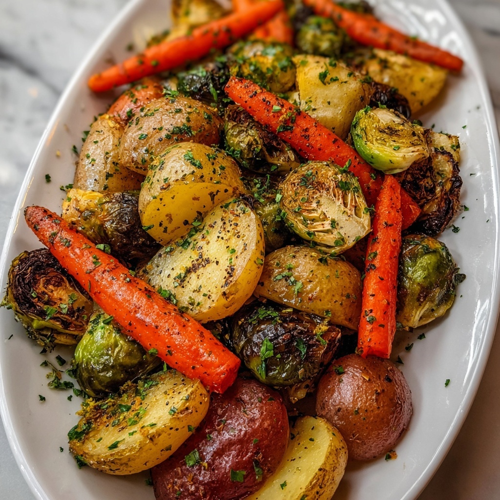 Cowboy Butter Roasted Vegetables: Crispy, Creamy Bliss! Recipe - Recipe Image