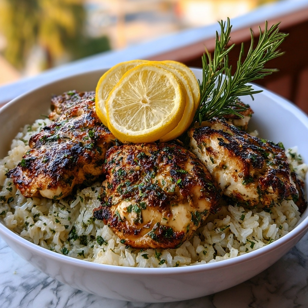 Lemon Herb Chicken and Rice Recipe - Recipe Image