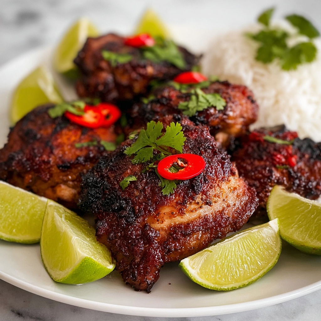Thai Grilled Chicken (Gai Yang) with Coconut Rice and Lime Sweet Chili Sauce Recipe - Recipe Image
