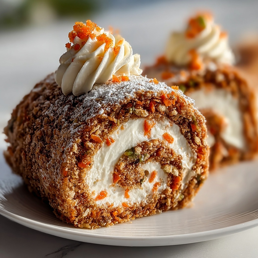 Carrot Cake Roll with Cream Cheese Frosting Recipe - Recipe Image