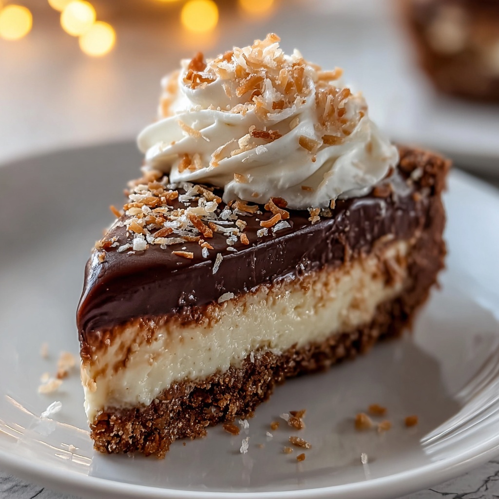 No-Bake German Chocolate Pie Recipe - Recipe Image
