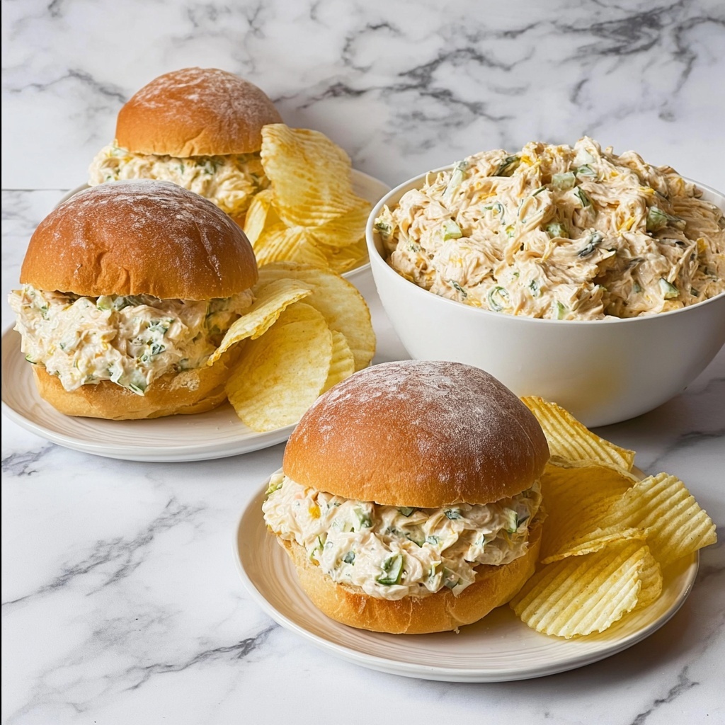Shredded Chicken Sandwich with Creamy Ritz Cracker Spread Recipe - Recipe Image