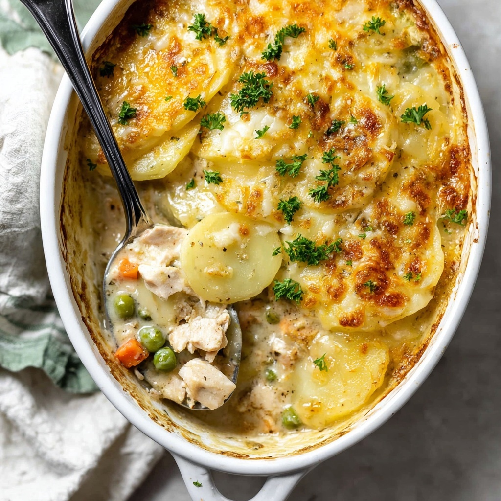 Leftover Turkey Pot Pie Gratin Recipe - Recipe Image