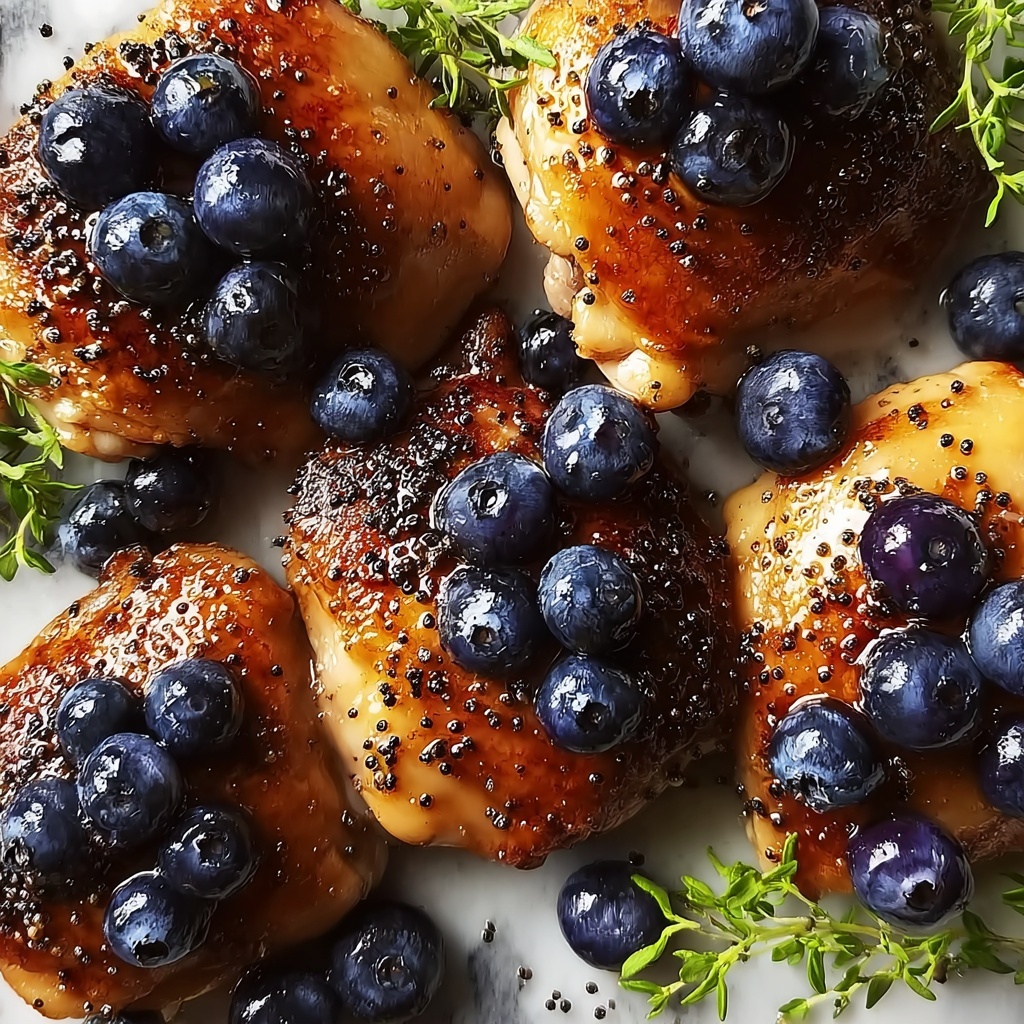 Savory Blueberry Thyme Chicken for a Quick Dinner Delight Recipe - Recipe Image
