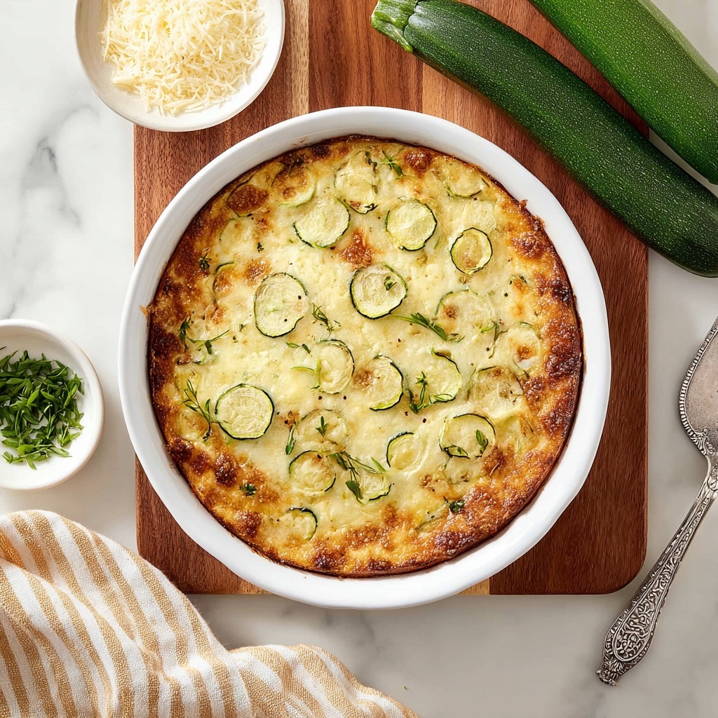 Crustless Zucchini Pie Recipe - Recipe Image