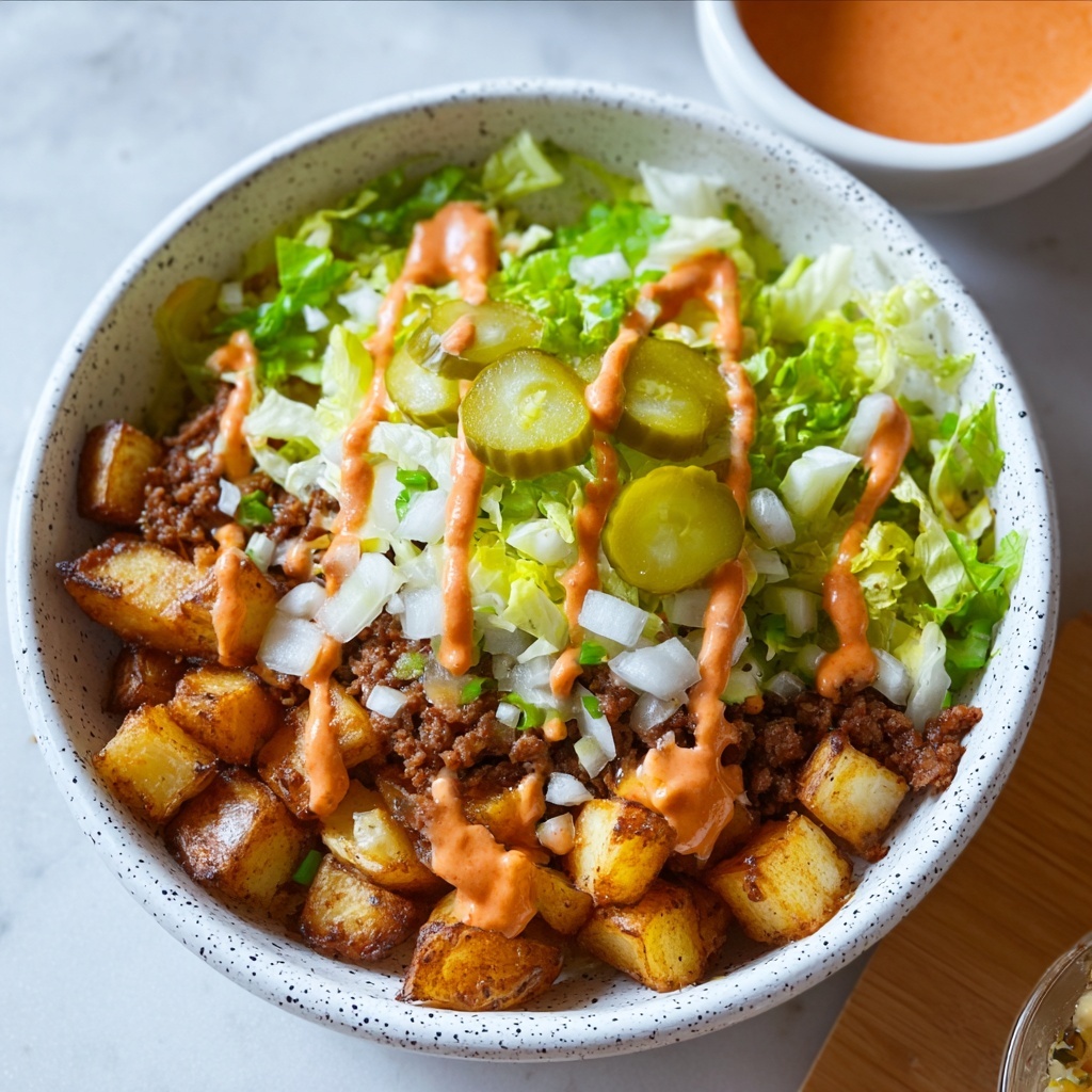 Loaded Potato Big Mac Bowl Recipe - Recipe Image