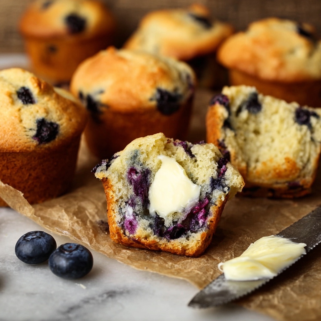 Nana's Best Blueberry Muffins Recipe - Recipe Image