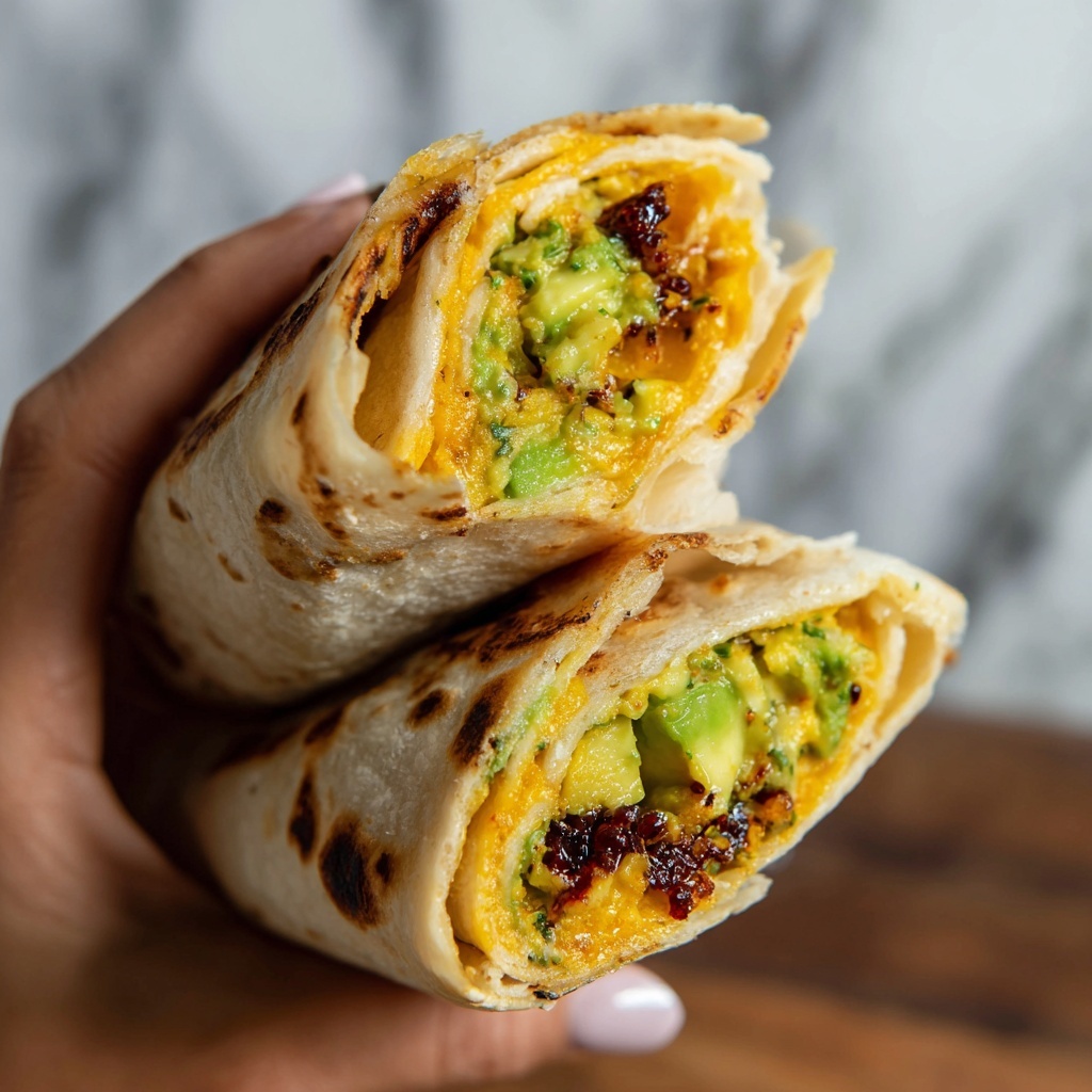 Scallion Pancake with Egg and Spinach Wrap Recipe - Recipe Image