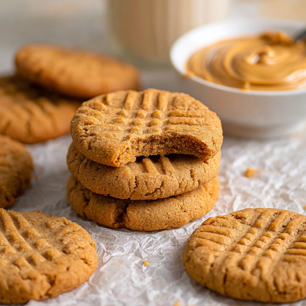 3 Ingredient Peanut Butter Cookies Recipe - Recipe Image