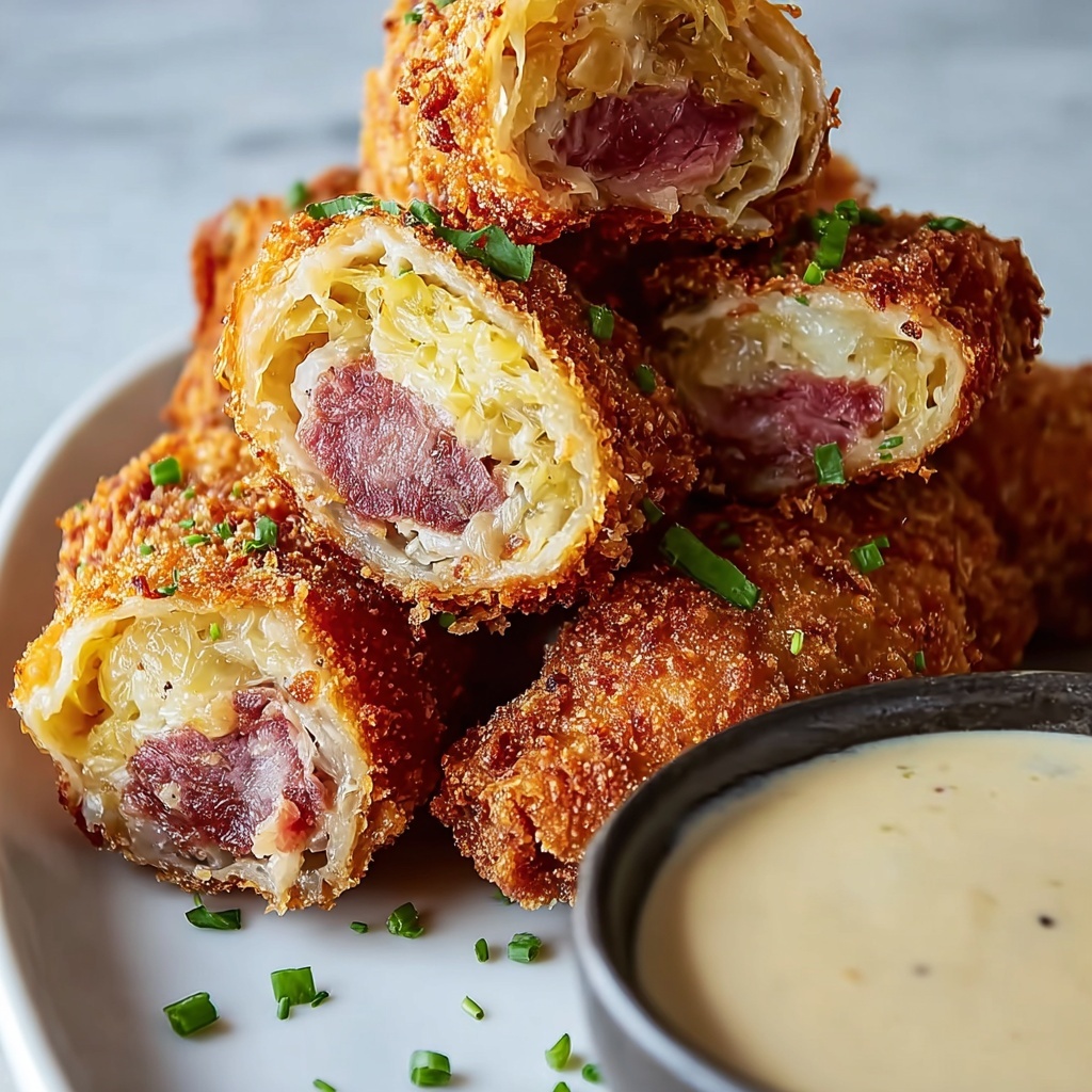Keto Crispy Reuben Roll-Ups – Gluten-Free, Low-Carb Deli Snack Made Easy Recipe - Recipe Image
