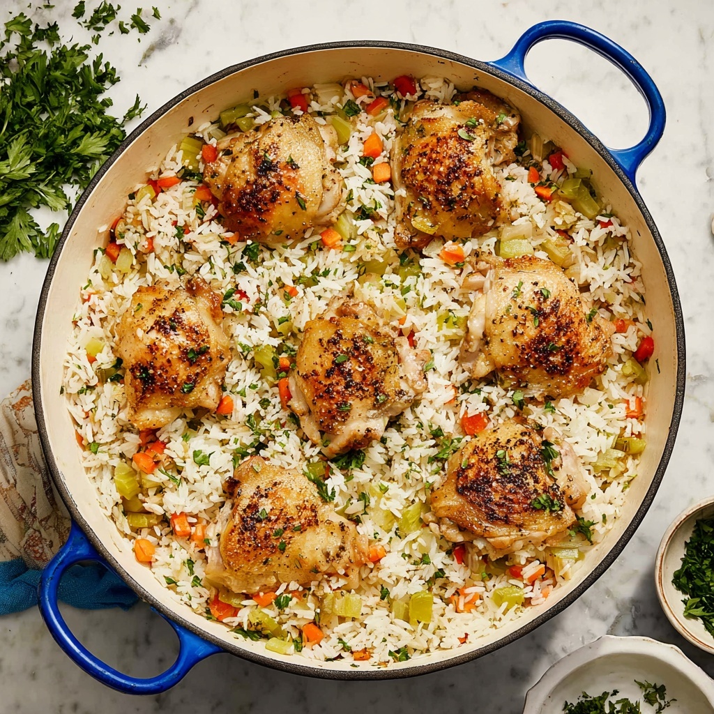 One Pan Chicken and Rice Bake Recipe - Recipe Image