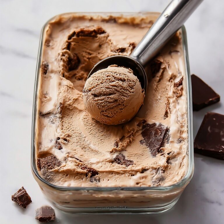 No Churn Chocolate Brownie Ice Cream Recipe