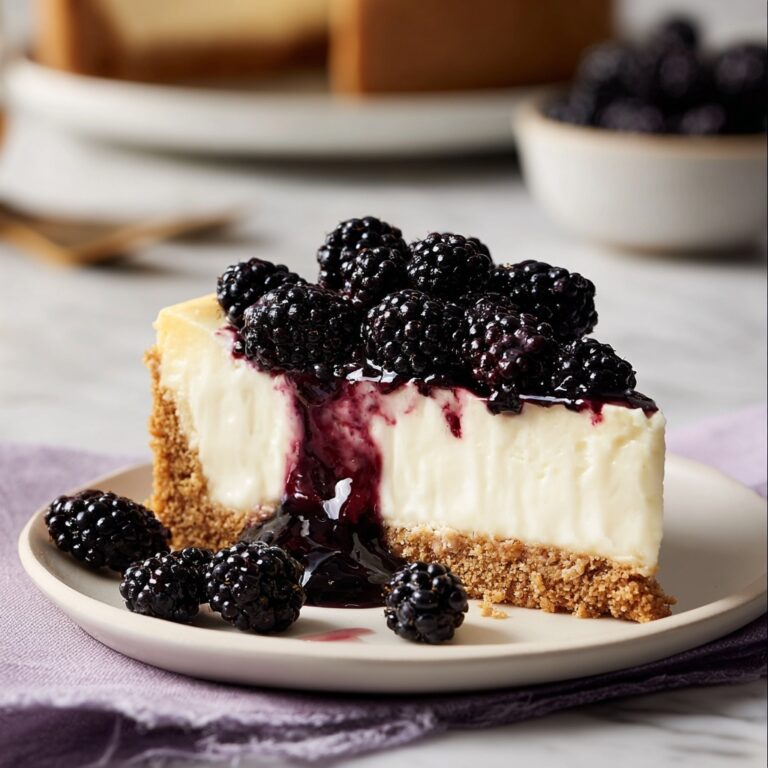 No Bake Blackberry Cheesecake Recipe