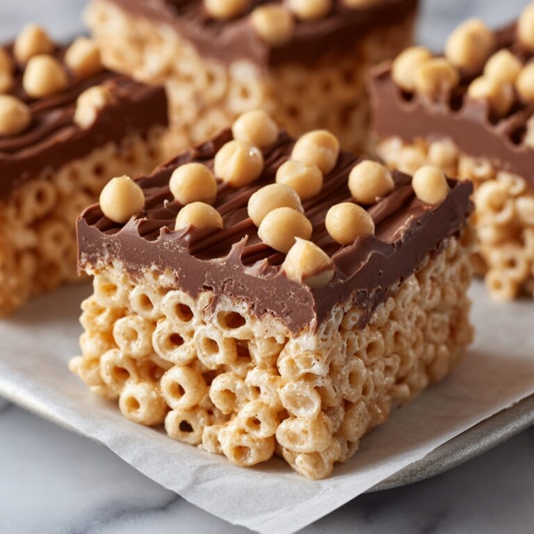 Salted Peanut Butter Rice Krispies Treats Recipe