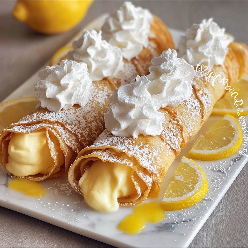 Lemon Meringue Pie Cannolis Recipe - Recipe Image