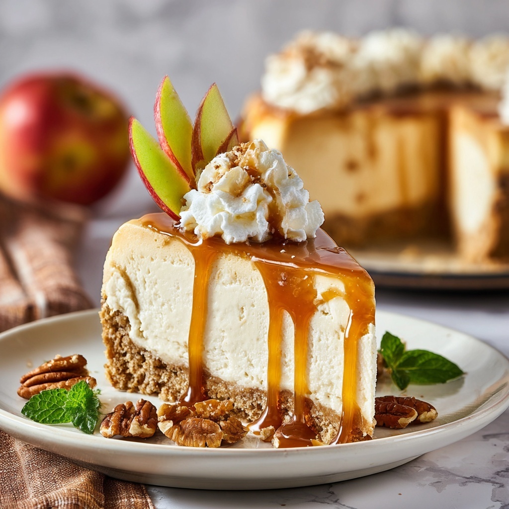 Caramel Apple Blondie Cheesecake Recipe - Recipe Image
