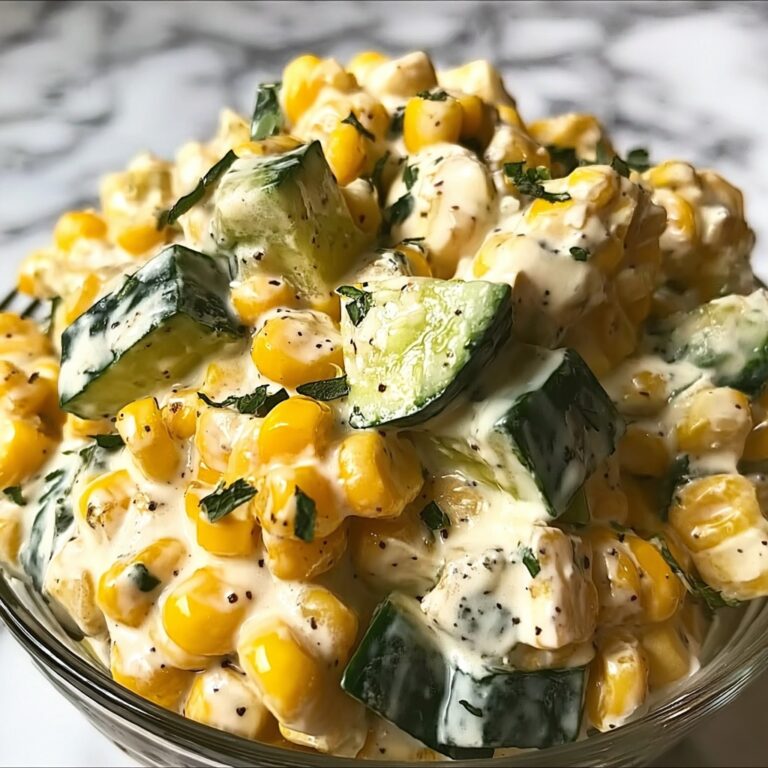 Street Corn Creamy Cucumber Salad for a Cool Summer Treat Recipe