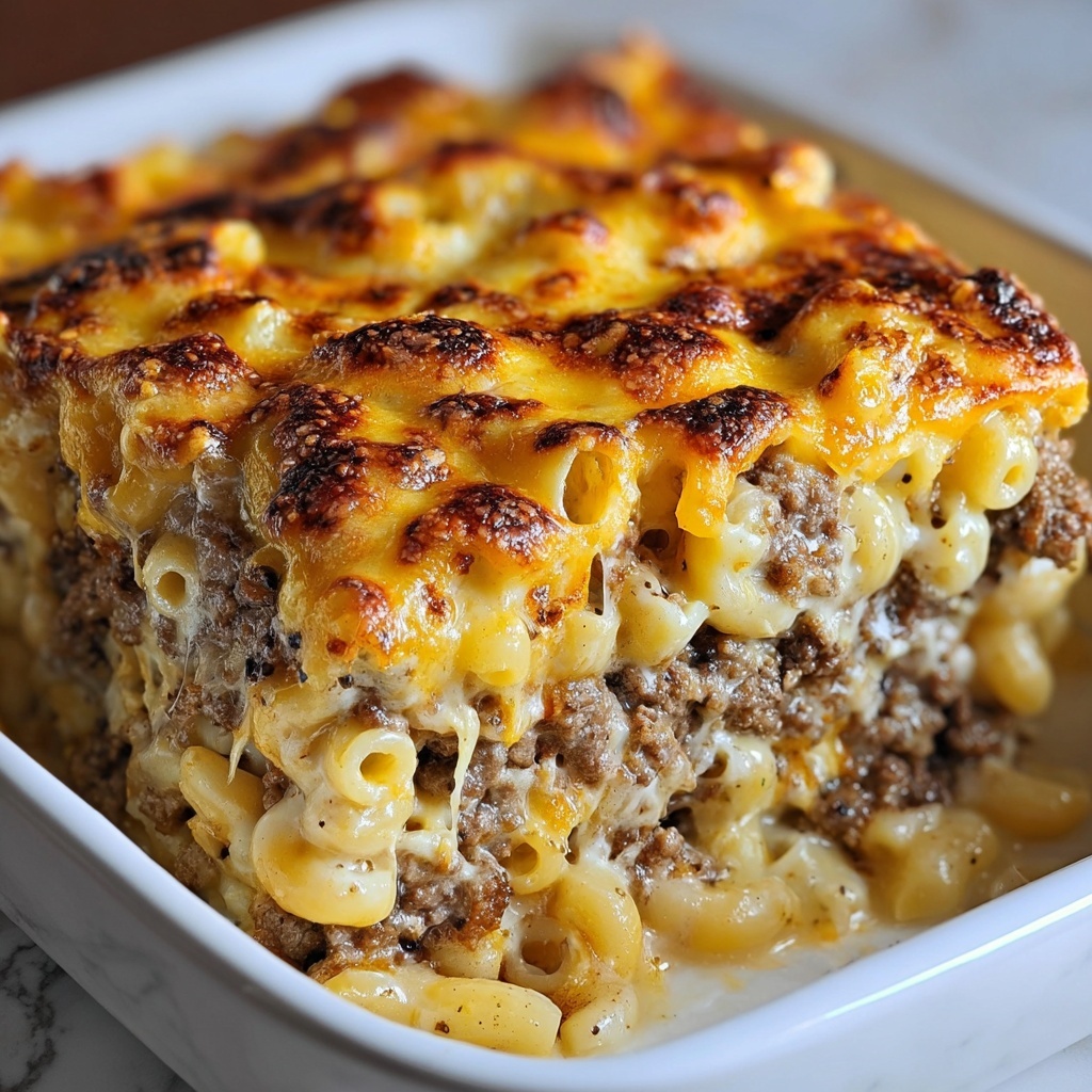 Creamy Baked Mac and Cheese Casserole Recipe - Recipe Image