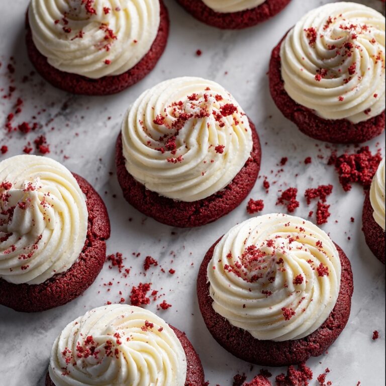 Red Velvet Cookie Cups with Cream Cheese Filling Recipe