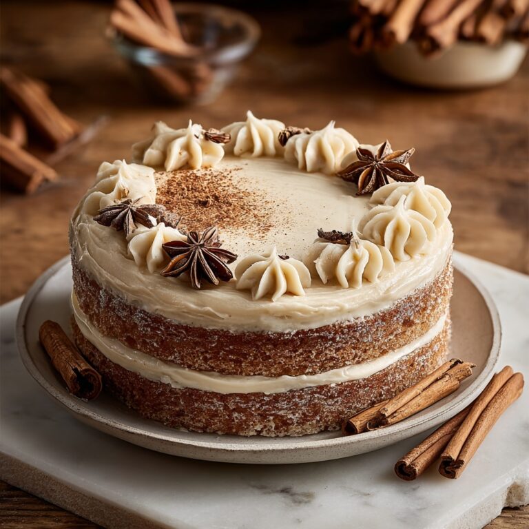 Chai Spice Layer Cake with Cream Cheese Frosting Recipe