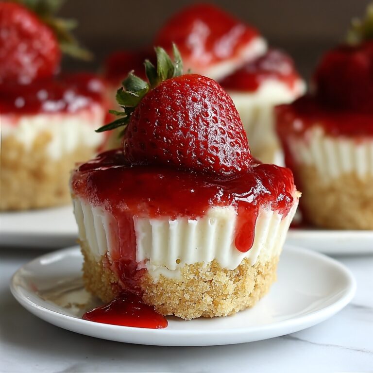 Mini Strawberry Cheesecake Cupcakes Recipe