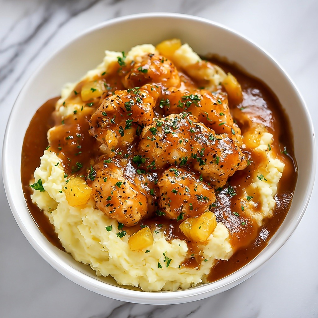 Chicken Mashed Potato Bowls with Cheddar Cheese and Corn Recipe - Recipe Image