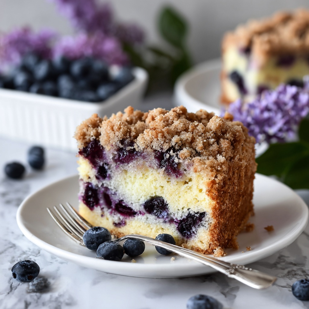Blueberry Sour Cream Coffee Cake Recipe - Recipe Image