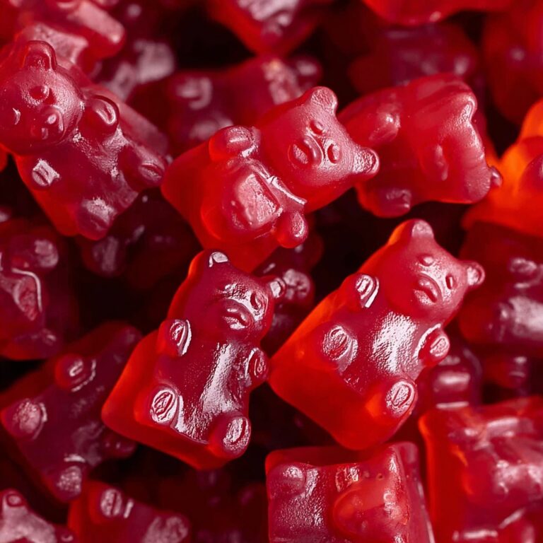 Vegan Strawberry Gummy Bears (No Gelatin) Recipe