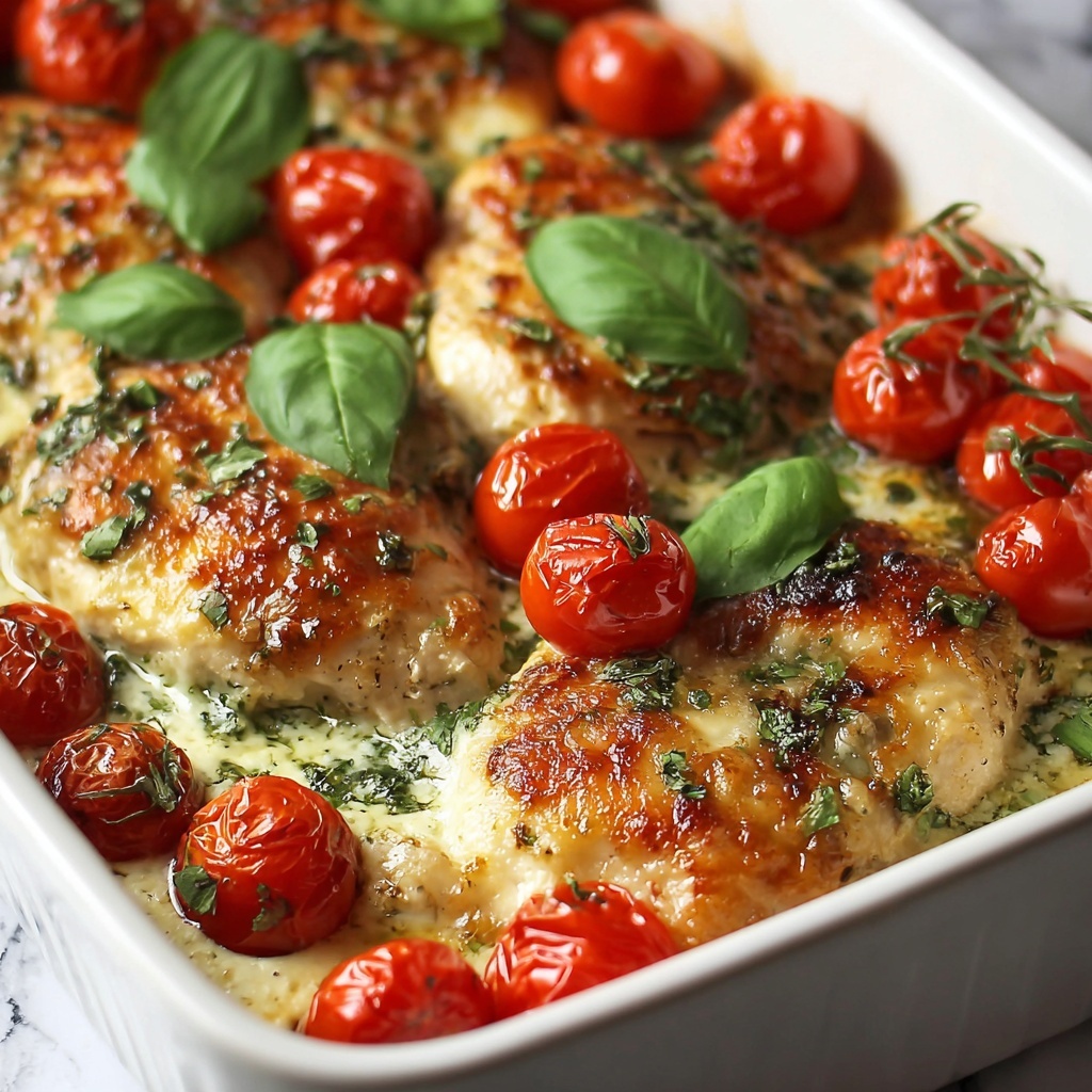 Baked Tuscan Chicken Casserole Recipe - Recipe Image