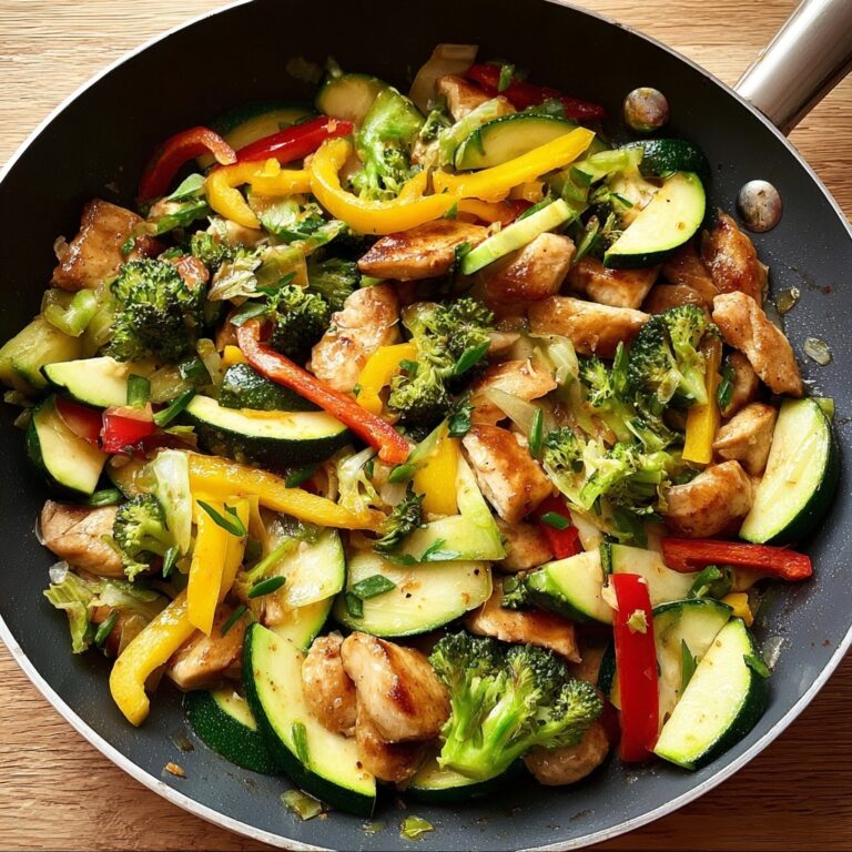 Lemon Garlic Chicken & Veggie Skillet Recipe