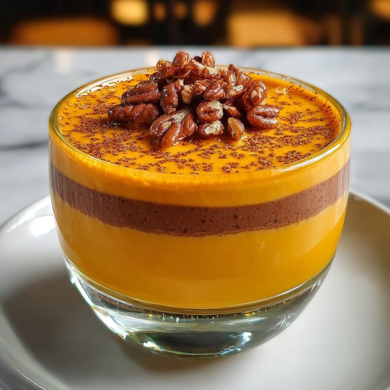 Spiced Pumpkin Mousse with Candied Pecans Recipe