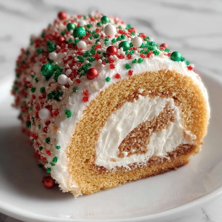 Delightful Christmas Vanilla Roll Cake for Cozy Celebrations Recipe