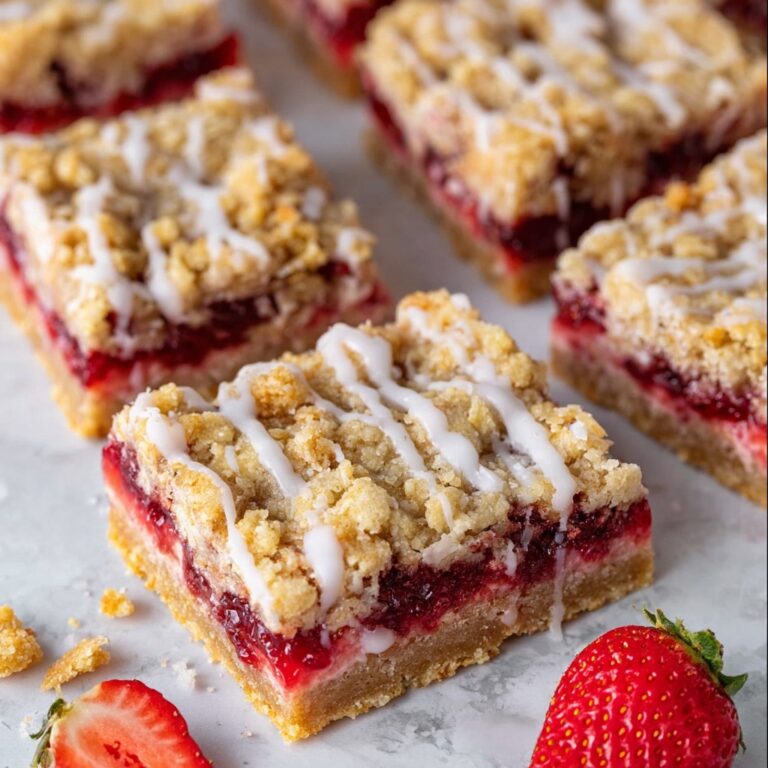 Healthy Strawberry Oatmeal Bars Recipe