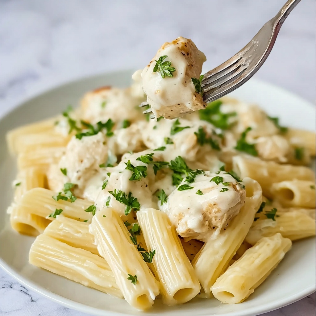 Creamy Chicken Alfredo Casserole Recipe - Recipe Image
