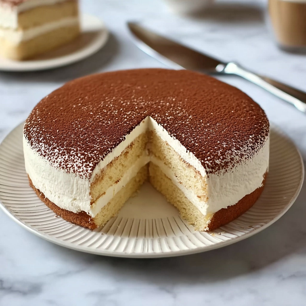 Tiramisu Japanese Cotton Cheesecake Recipe - Recipe Image