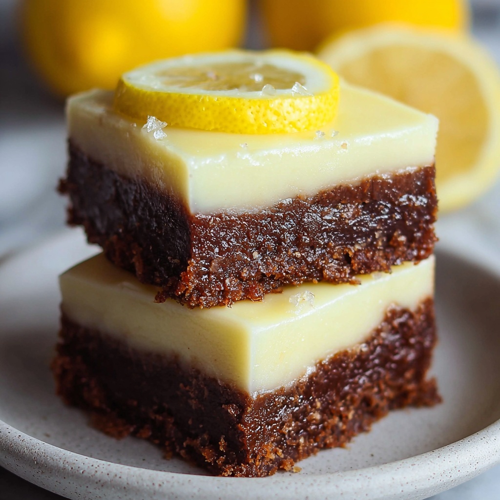 Zesty Lemon Brownies Recipe - Recipe Image