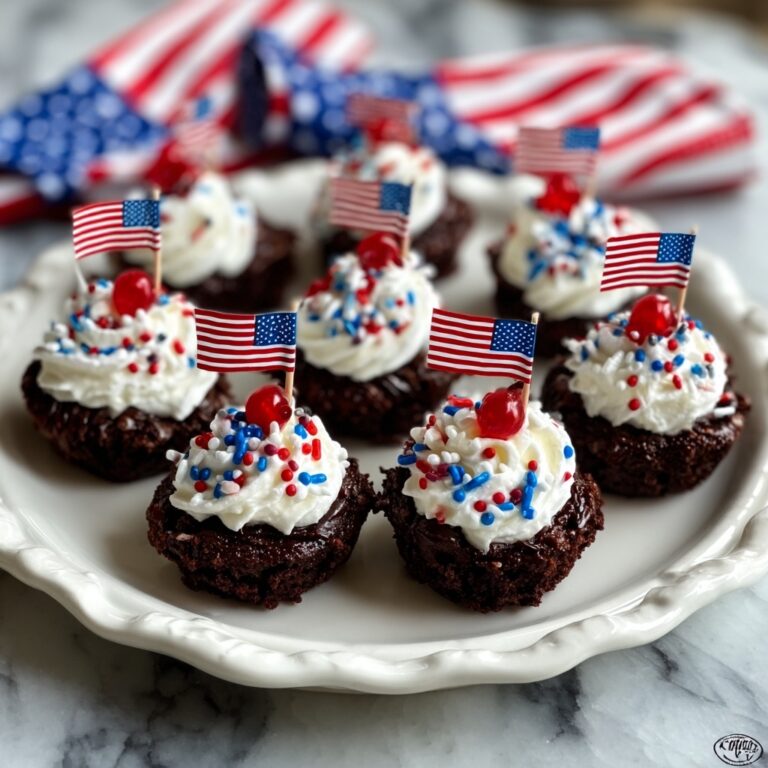 Patriotic Brownie Bombs Recipe