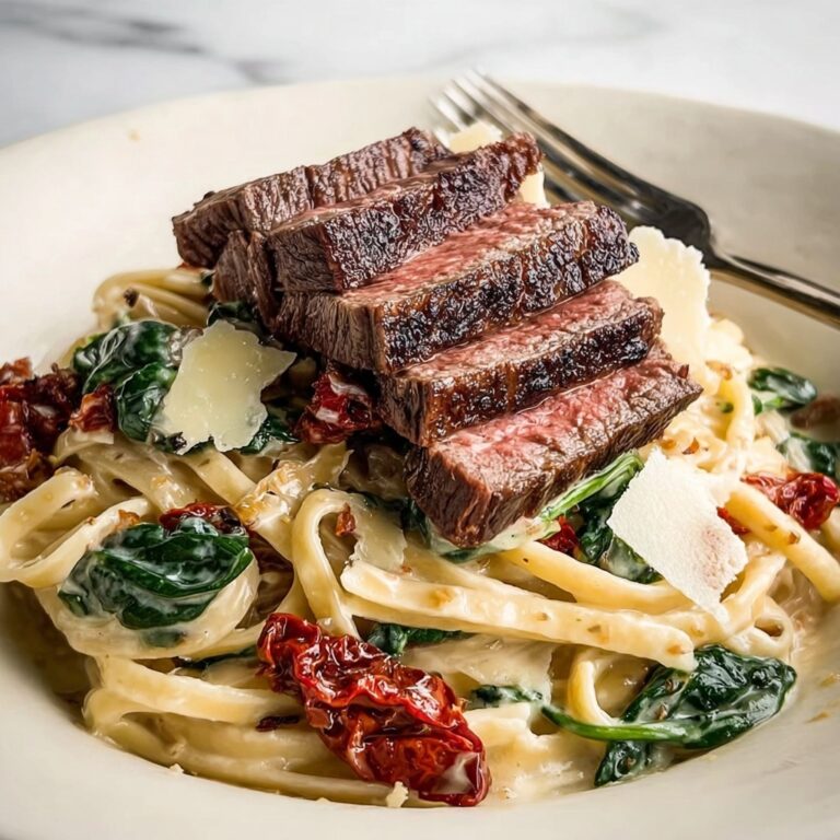 Creamy Gorgonzola Steak Pasta Recipe